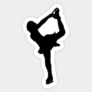 Figure Skating Catch Foot Outline Sticker